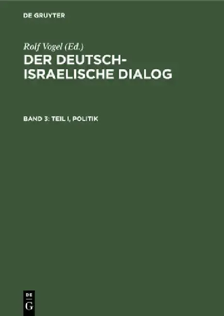 Cover of Teil I, Politik