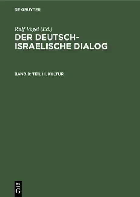 Cover of Teil III, Kultur