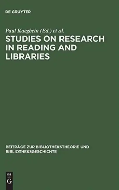 Cover of Studies on Research in Reading and Libraries