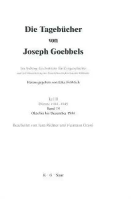 Cover of Oktober - Dezember 1944