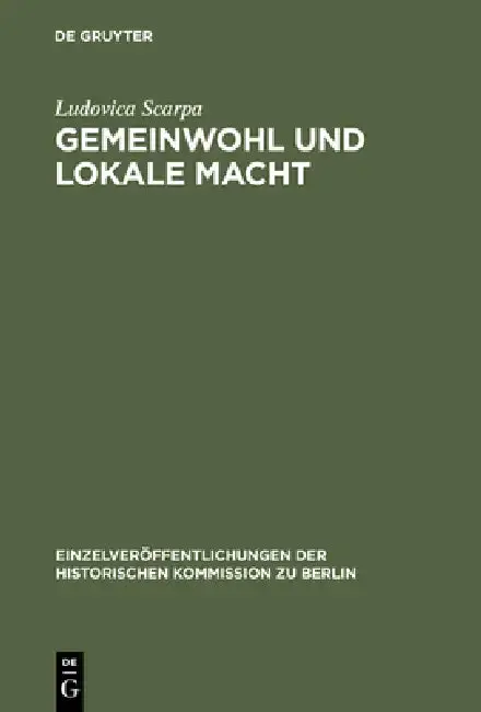 Cover of Gemeinwohl und lokale Macht