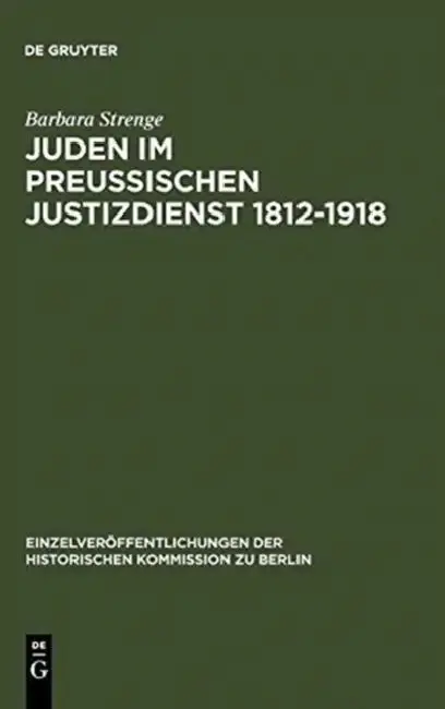 Cover of Juden im preußischen Justizdienst 1812-1918