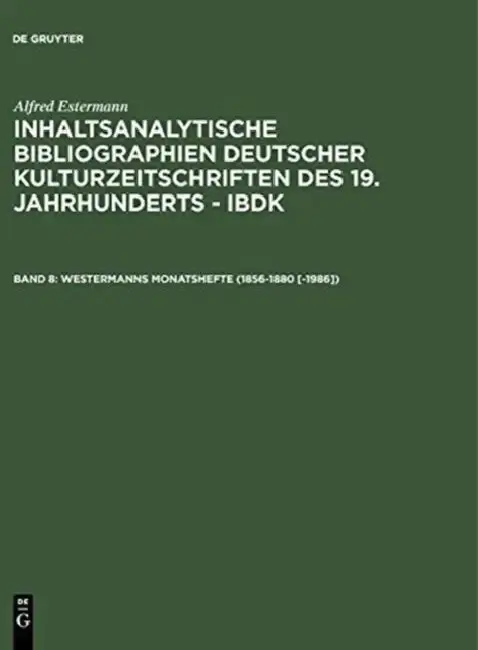 Cover of Westermanns Monatshefte 1856-1880 -1986