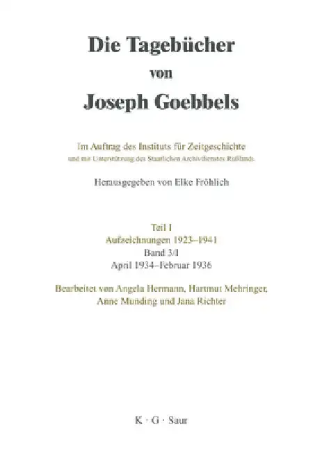 Cover of April 1934 - Februar 1936