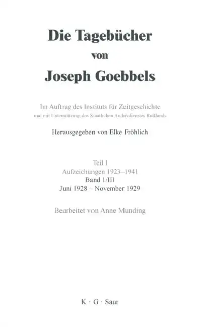 Cover of Juni 1928 - November 1929