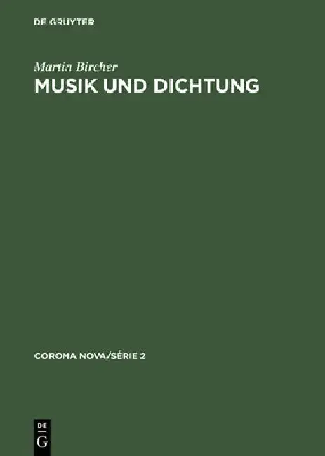 Cover of Musik und Dichtung