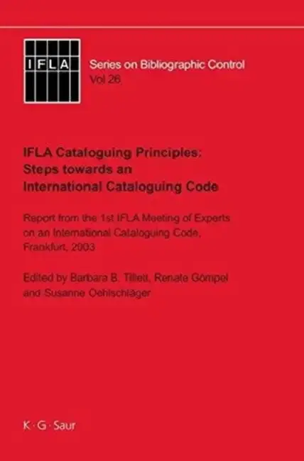 Cover of IFLA Cataloguing Principles