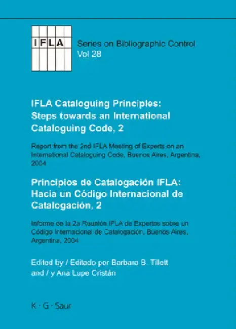Cover of IFLA Cataloguing Principles