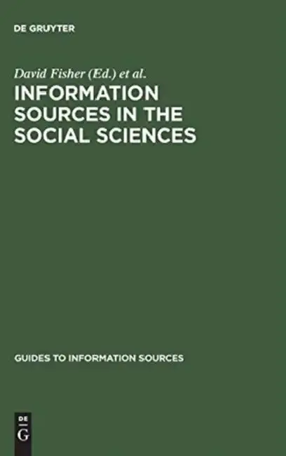 Cover of Information Sources in the Social Sciences