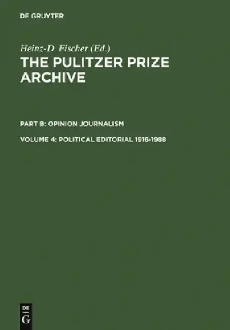 Cover of Political Editorial 1916-1988