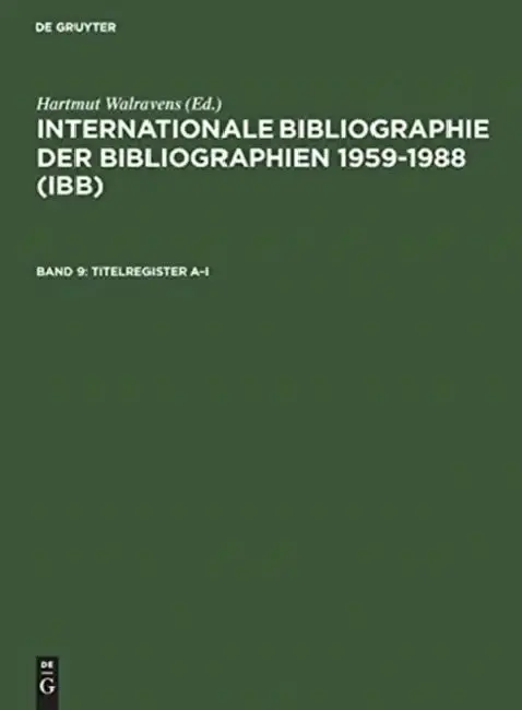 Cover of Titelregister A-i