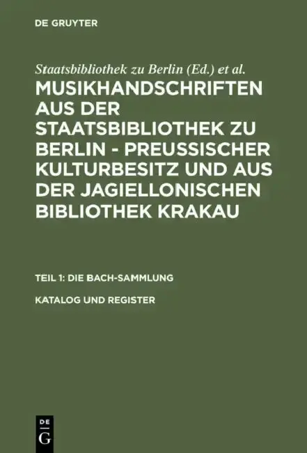 Cover of Katalog und Register