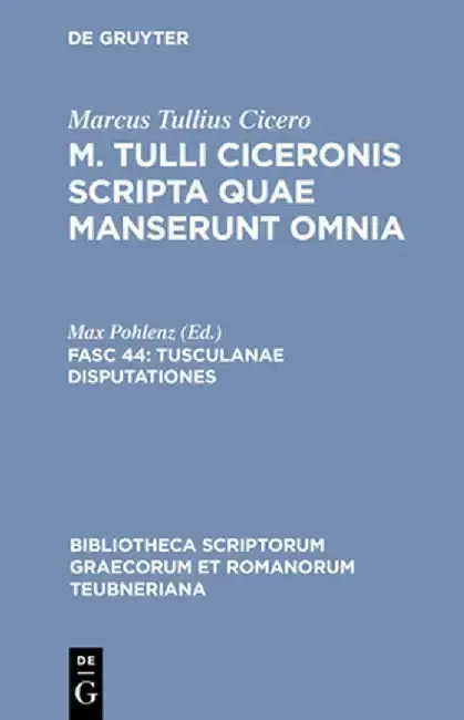 Cover of Tusculanae Disputationes