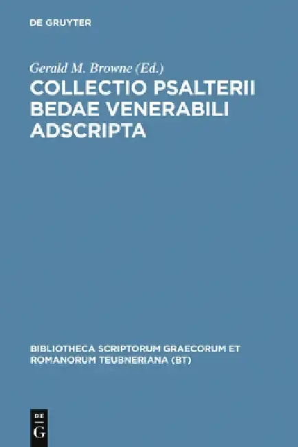 Cover of Collectio Psalterii Bedae Venerabili Adscripta