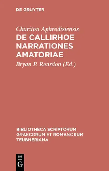 Cover of de Callirhoe Narrationes Amatoriae