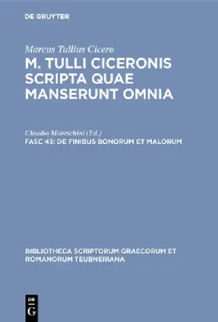 Cover of de Finibus Bonorum Et Malorum