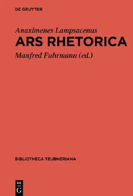 Cover of Ars Rhetorica