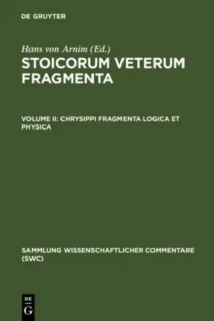 Cover of Chrysippi Fragmenta Logica Et Physica