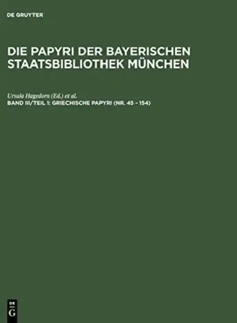 Cover of Griechische Papyri (Nr. 45 - 154)