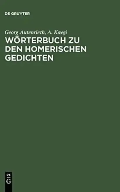 Cover of Worterbuch zu den Homerischen Gedichten