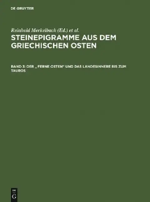 Cover of Der Ferne Osten Und Das Landesinnere Bis Zum Tauros