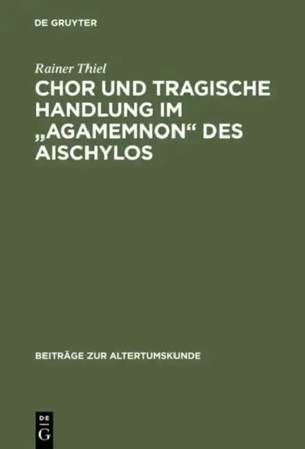 Cover of Chor und tragische Handlung im "Agamemnon" des Aischylos