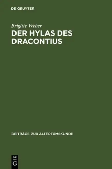 Cover of Der Hylas des Dracontius