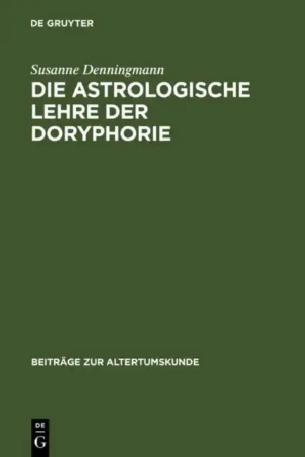 Cover of Die astrologische Lehre der Doryphorie