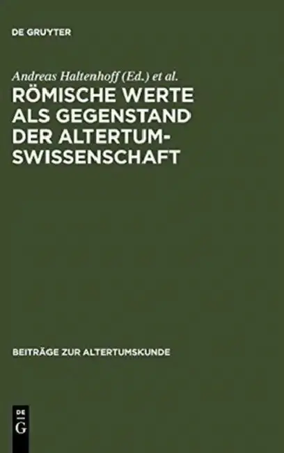Cover of Römische Werte ALS Gegenstand Der Altertumswissenschaft