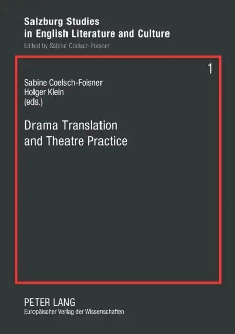 Cover of Drama Translation and Theatre Practice