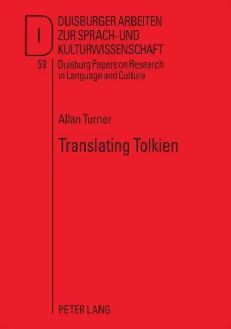 Cover of Translating Tolkien