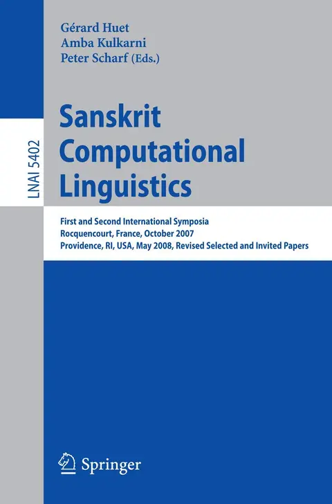 Cover of Sanskrit Computational Linguistics