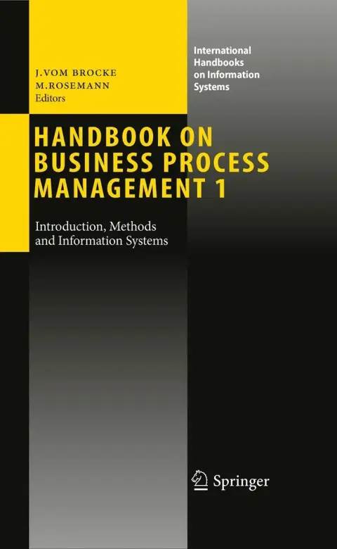 Cover of Handbook on Business Process Management
