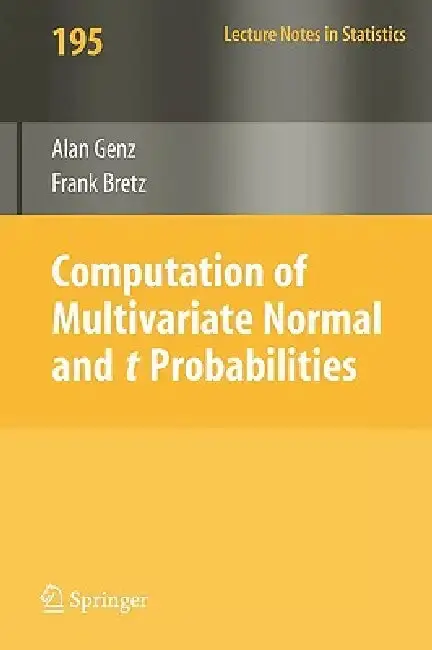 Cover of Computation of Multivariate Normal and T Probabilities