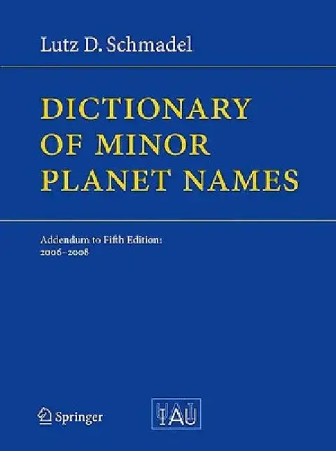 Cover of Dictionary of Minor Planet Names