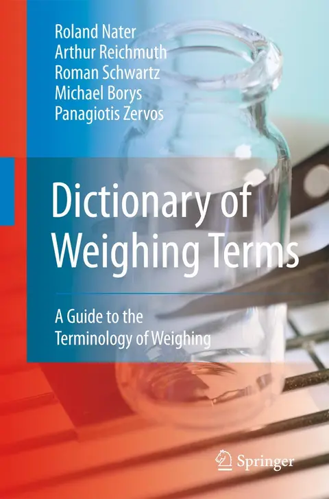 Cover of Dictionary of Weighing Terms