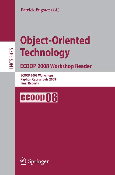 Cover of Object-oriented Technology Ecoop 2008 Workshop Reader