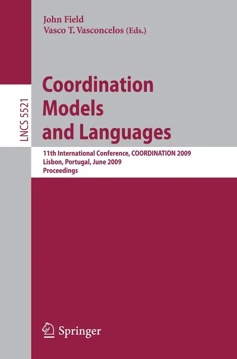 Cover of Coordination Models and Languages