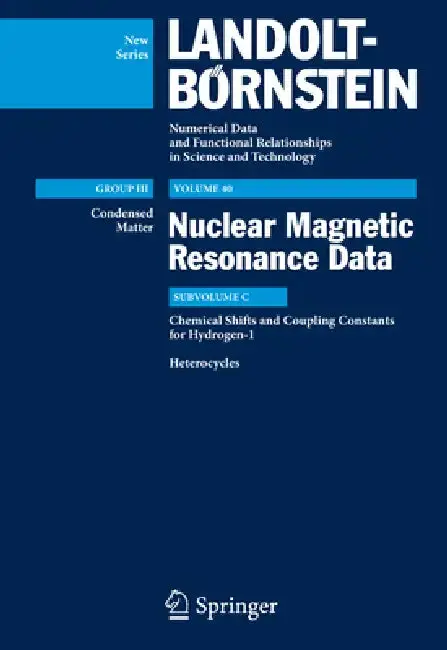Cover of Chemical Shifts and Coupling Constants for Hydrogen-1