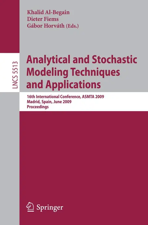 Cover of Analytical and Stochastic Modeling Techniques and Applications