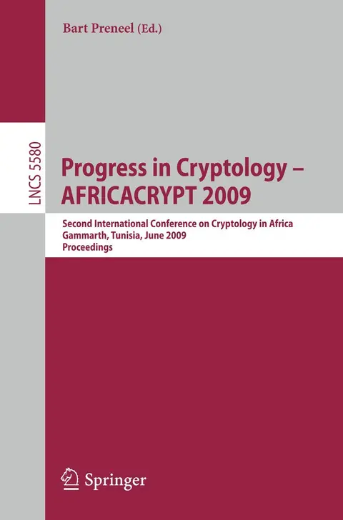 Cover of Progress in Cryptology -- AFRICACRYPT 2009