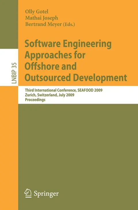 Cover of Software Engineering Approaches for Offshore and Outsourced Development