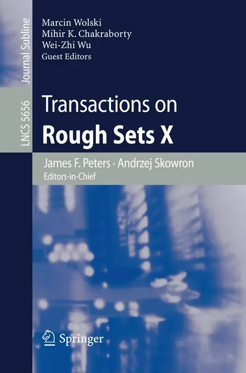 Cover of Transactions on Rough Sets X