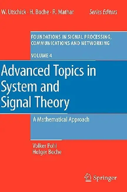 Cover of Advanced Topics in System and Signal Theory