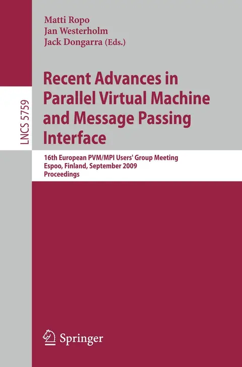 Cover of Recent Advances in Parallel Virtual Machine and Message Passing Interface
