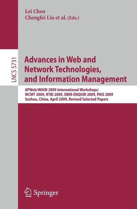 Cover of Advances in Web and Network Technologies, and Information Management
