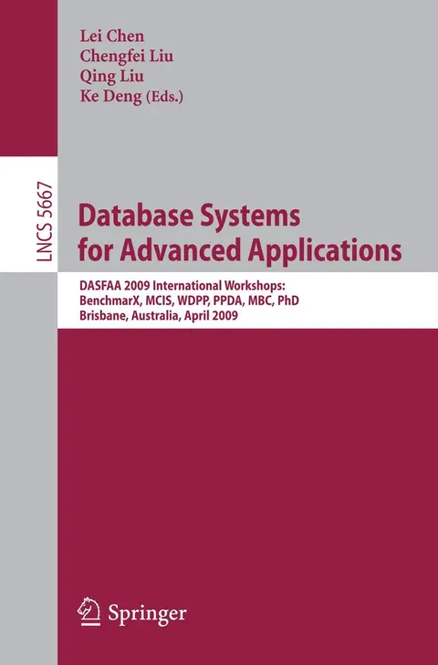 Cover of Database Systems for Advanced Applications