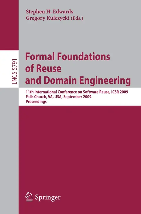Cover of Formal Foundations of Reuse and Domain Engineering