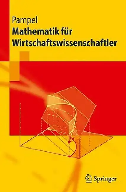 Cover of Mathematik Für Wirtschaftswissenschaftler