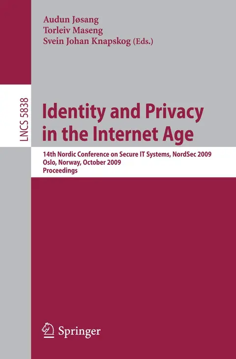 Cover of Identity and Privacy in the Internet Age